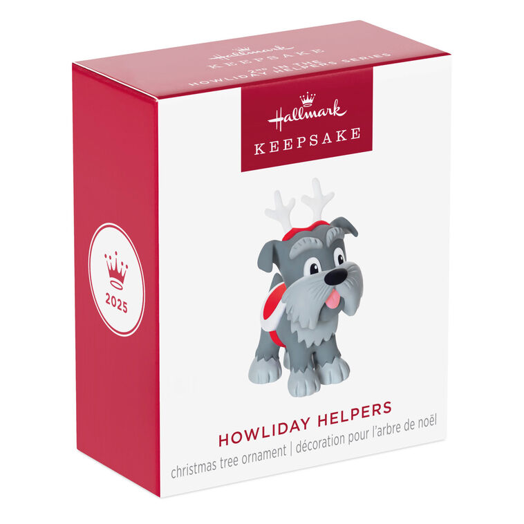 Mini Howliday Helpers Ornament, 1.25"