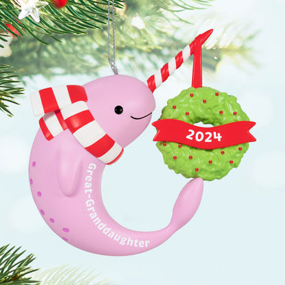 Great-Granddaughter Narwhal 2024 Ornament