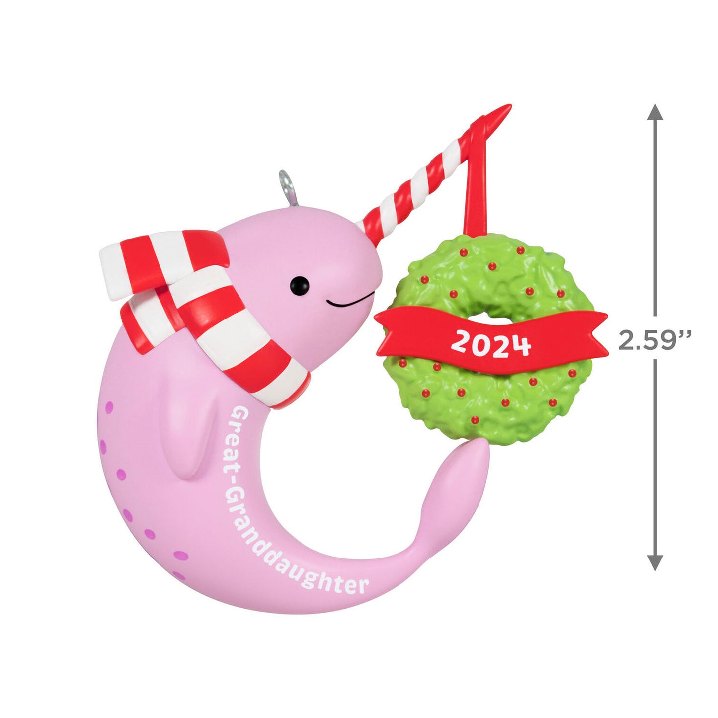 Great-Granddaughter Narwhal 2024 Ornament