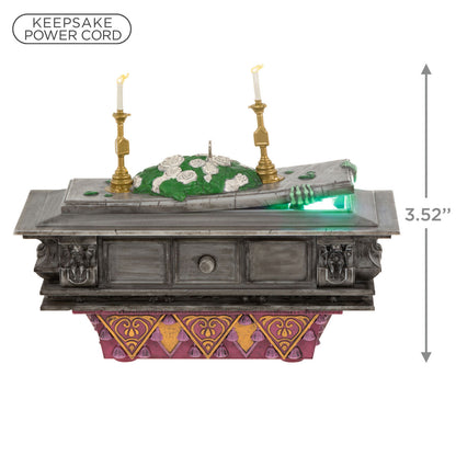 Disney The Haunted Mansion Collection The Coffin in the Conservatory Ornament With Light and Sound