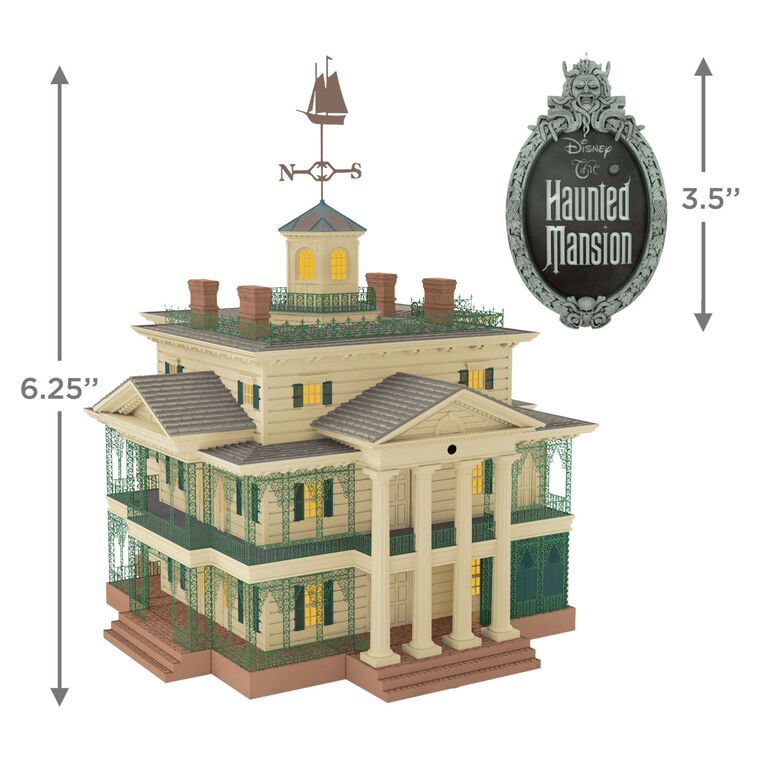 Disney The Haunted Mansion Collection Disneyland Manor Tree Topper With Light and Sound