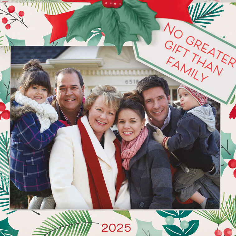 The Gift of Family 2025 Photo Frame Ornament
