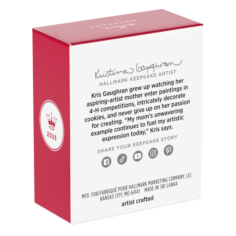 Mini Two Scoops of Fun Ornament, 0.75"