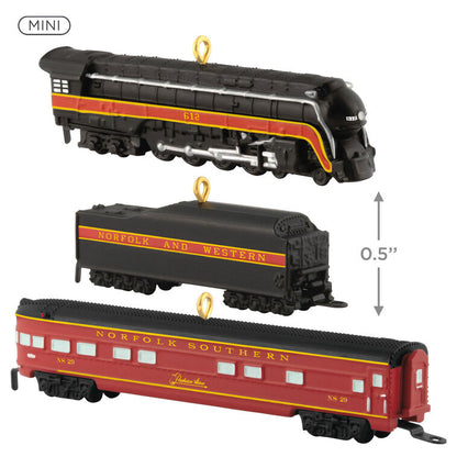 Mini Lionel® Norfolk and Western Passenger Set Ornaments, Set of 3