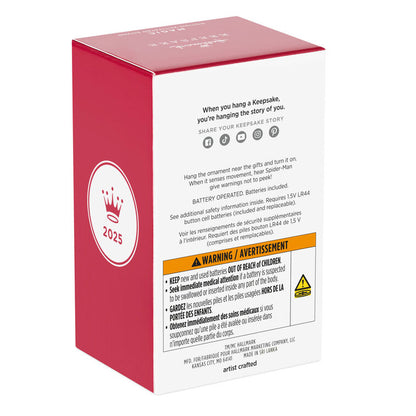 Marvel Spider-Man Peekbuster Ornament With Motion-Activated Sound