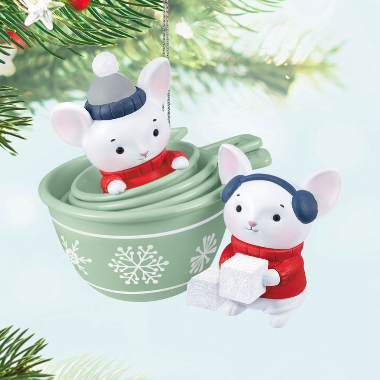 Merry Mice in Measuring Cups Ornament