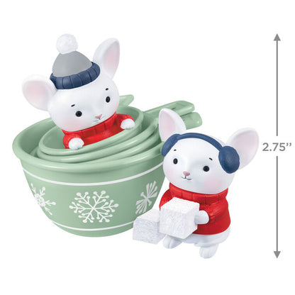 Merry Mice in Measuring Cups Ornament