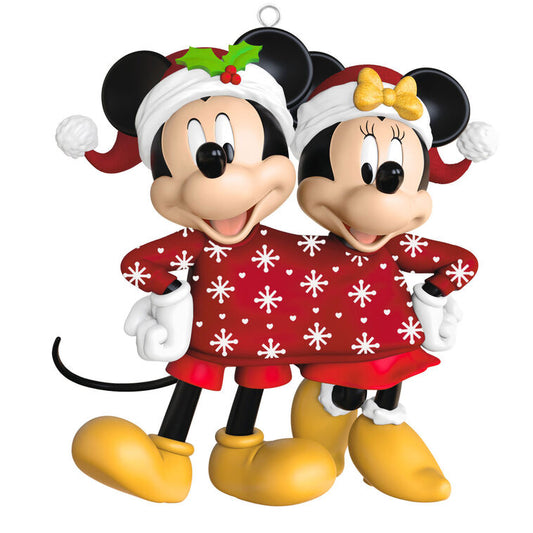 Disney Mickey and Minnie Sweater-Sharing Sweethearts Ornament