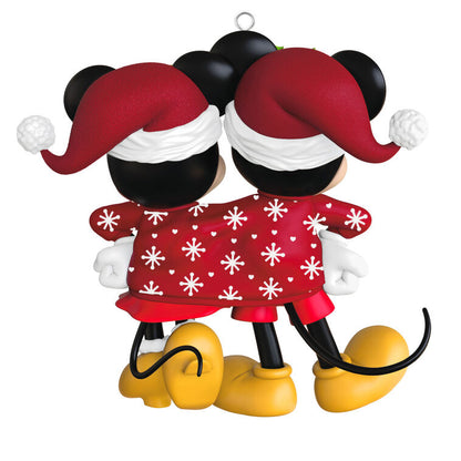 Disney Mickey and Minnie Sweater-Sharing Sweethearts Ornament