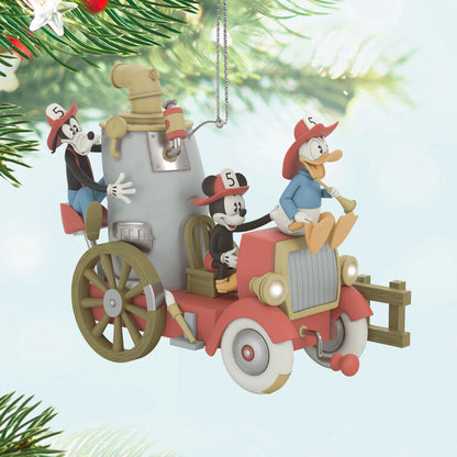 Disney Mickey and Friends Firefighting Friends 2025 Ornament With Light, Sound and Motion
