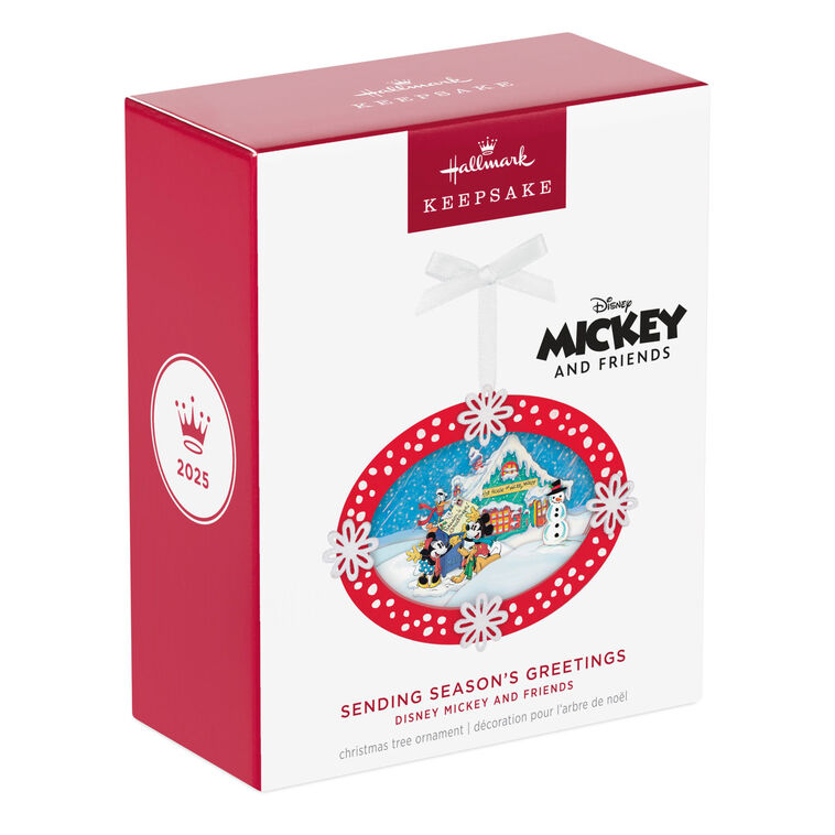 Disney Mickey and Friends Sending Season's Greetings Papercraft Ornament