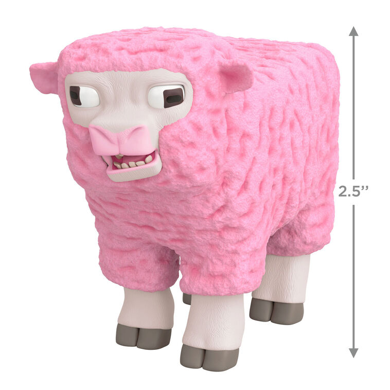 A Minecraft Movie Pink Sheep Ornament
