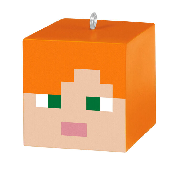 Mini Minecraft Alex, Steve and Arctic Fox Ornaments, Set of 3