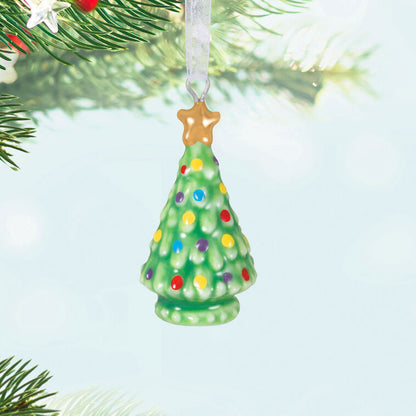 Mini O Tiny Tree! Porcelain Ornament, 1"