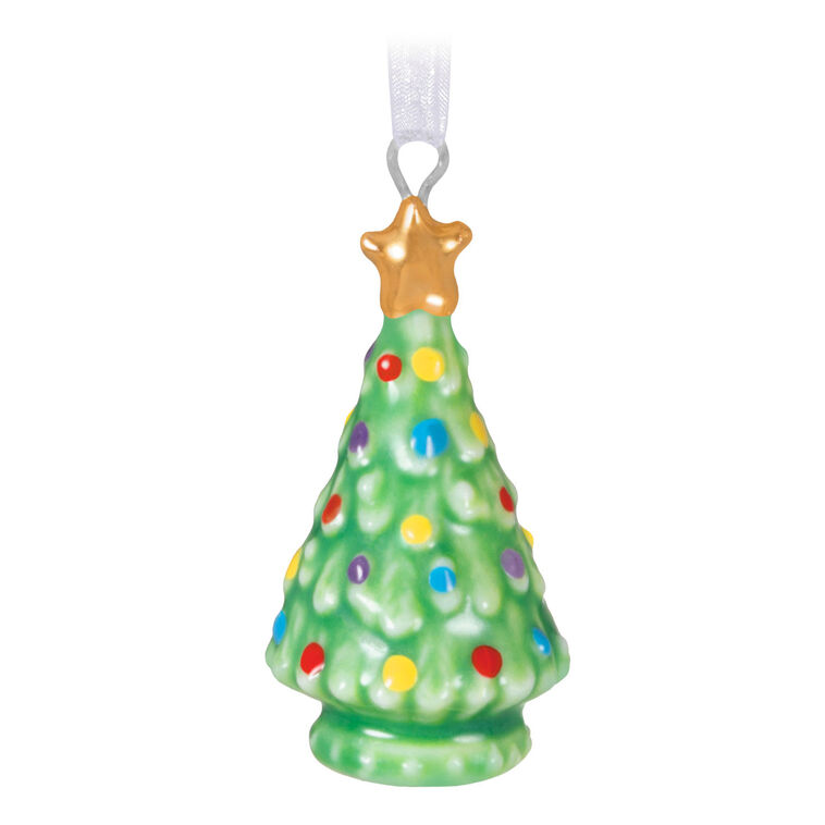 Mini O Tiny Tree! Porcelain Ornament, 1"