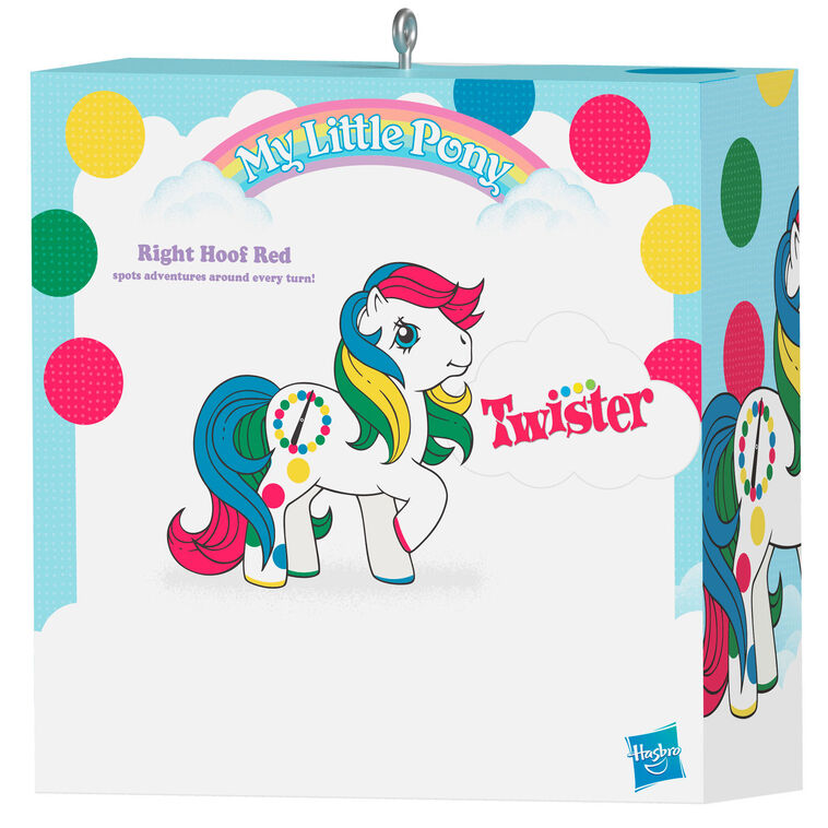 Hasbro® My Little Pony® Retro Twister® Right Hoof Red Ornament