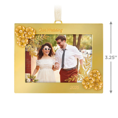 Our Wedding 2025 Photo Frame Metal Ornament