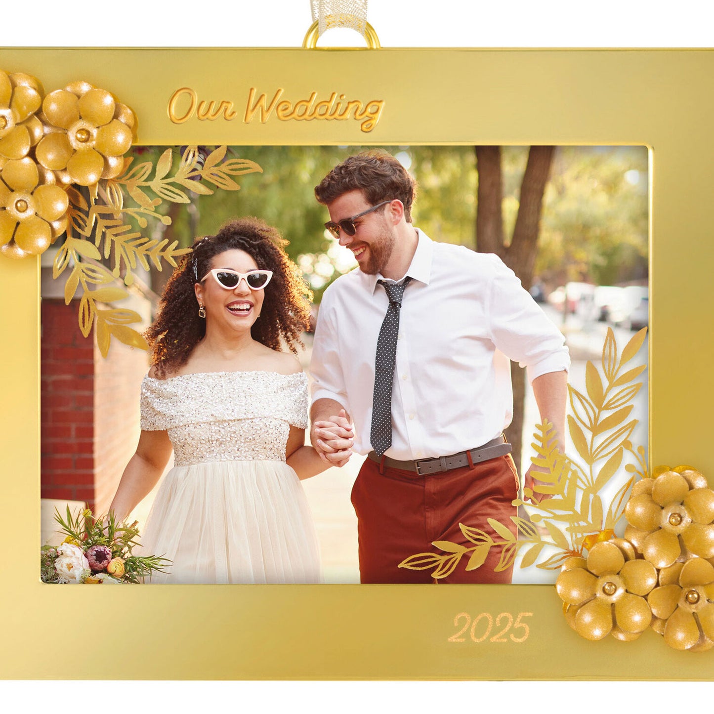 Our Wedding 2025 Photo Frame Metal Ornament