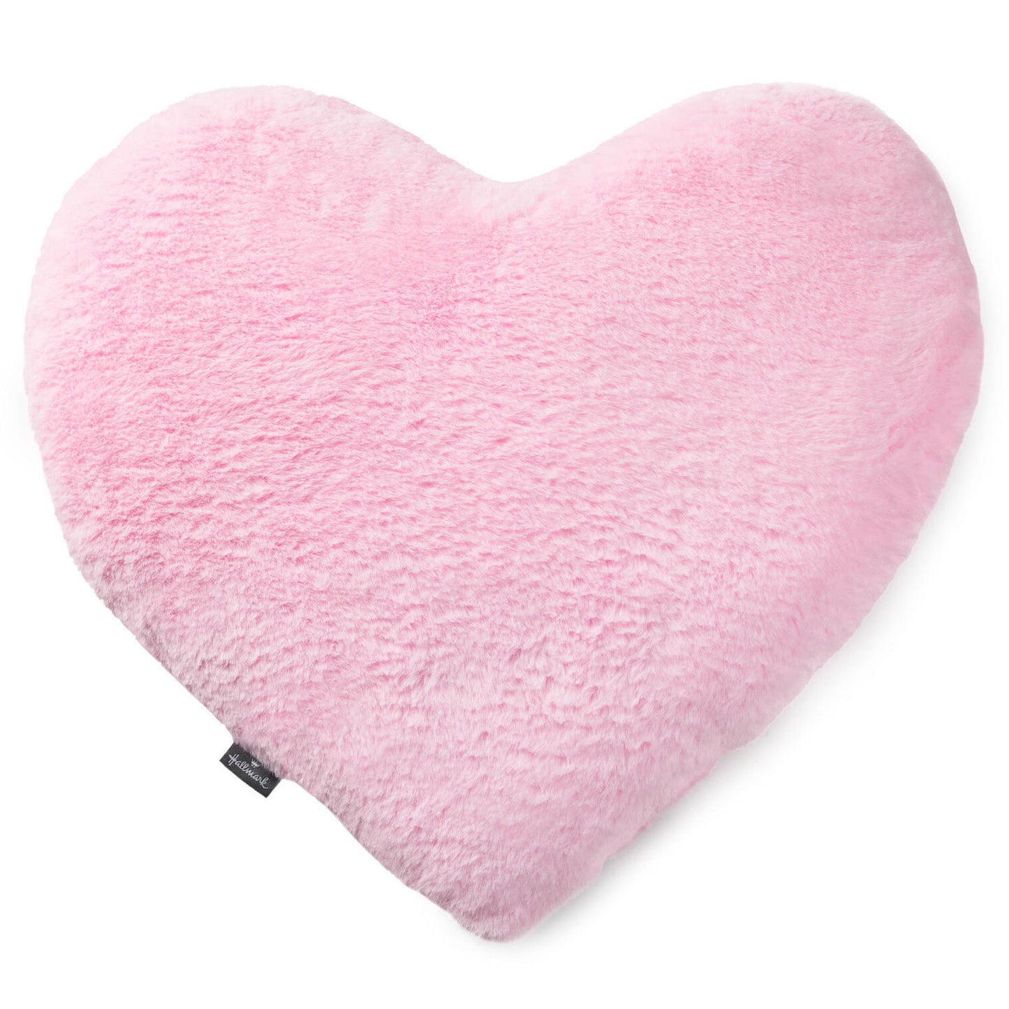 Pink Heart-Shaped Pillow, 17x18