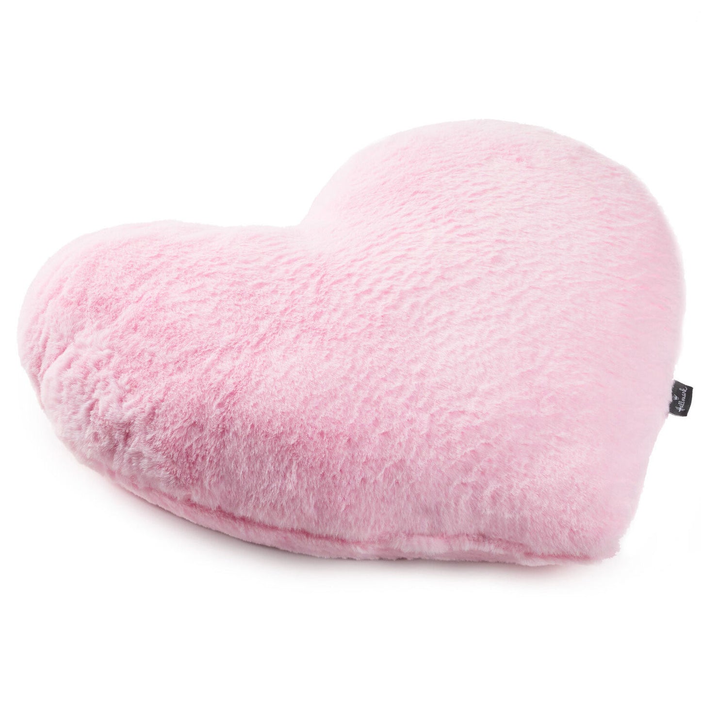 Pink Heart-Shaped Pillow, 17x18