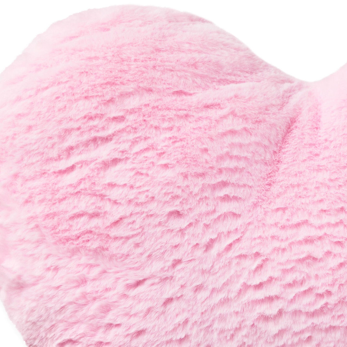 Pink Heart-Shaped Pillow, 17x18