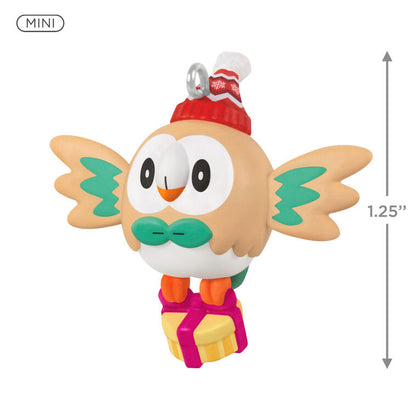 Mini Pokémon Holiday Rowlet Ornament, 1.25"