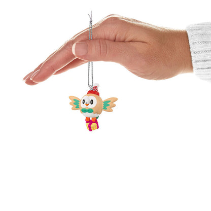 Mini Pokémon Holiday Rowlet Ornament, 1.25"
