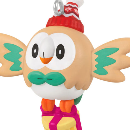 Mini Pokémon Holiday Rowlet Ornament, 1.25"