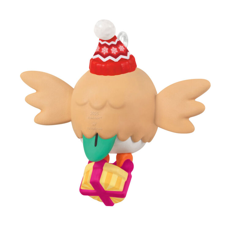 Mini Pokémon Holiday Rowlet Ornament, 1.25"