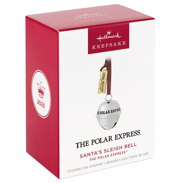 The Polar Express™ Santa's Sleigh Bell 2025 Metal Ornament