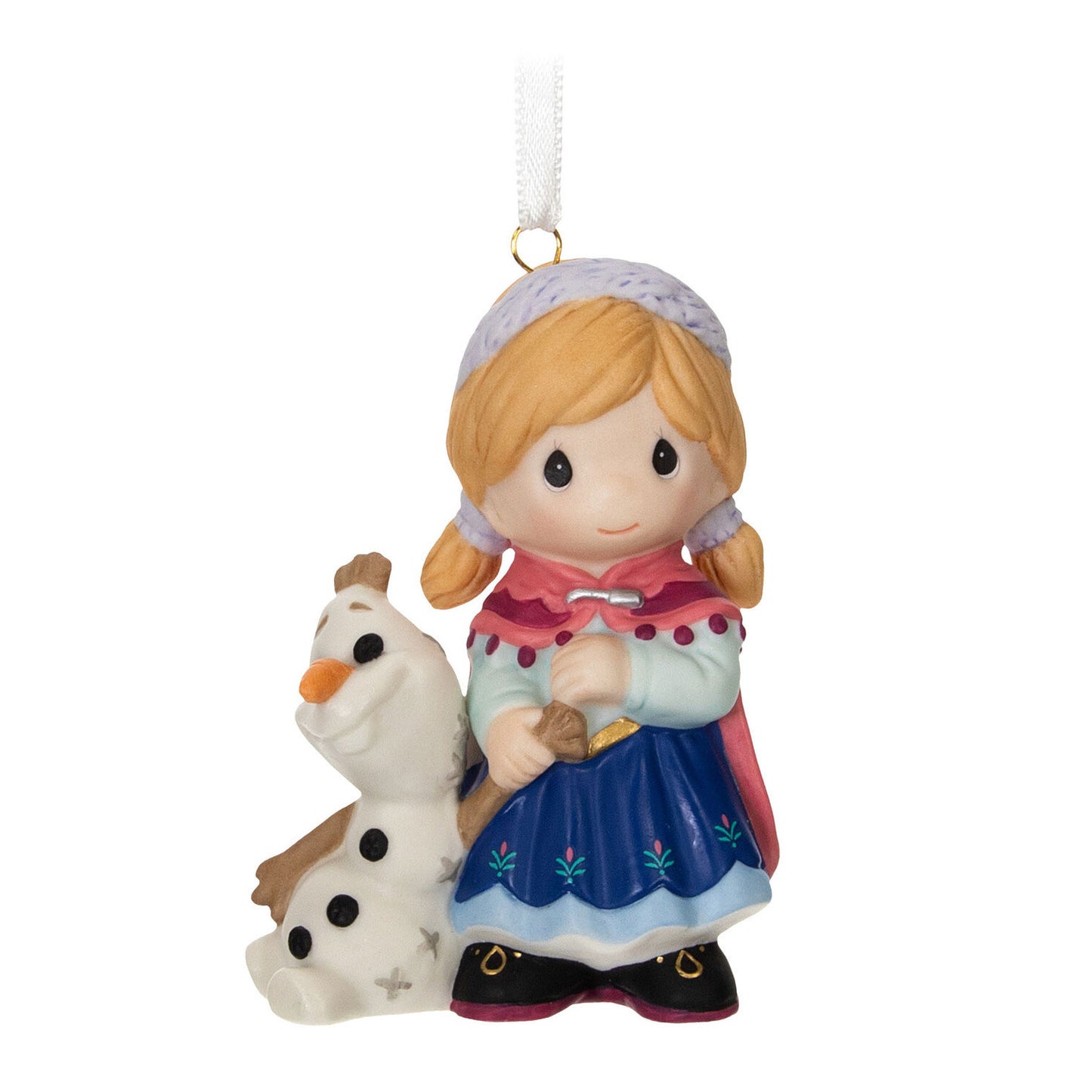 Disney Precious Moments Frozen Anna and Olaf Porcelain Ornament