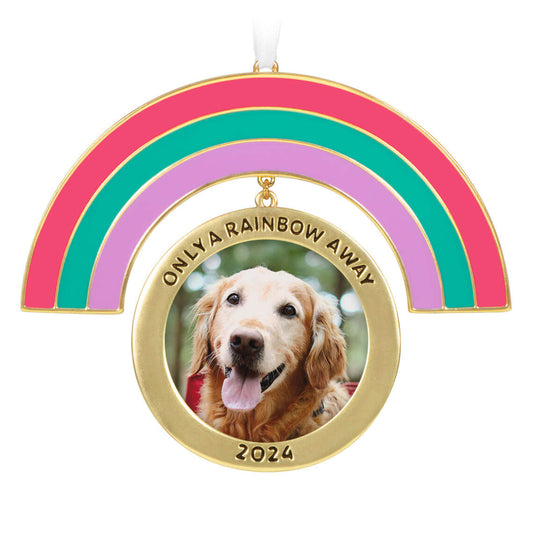 Only a Rainbow Away 2024 Metal Photo Frame Ornament