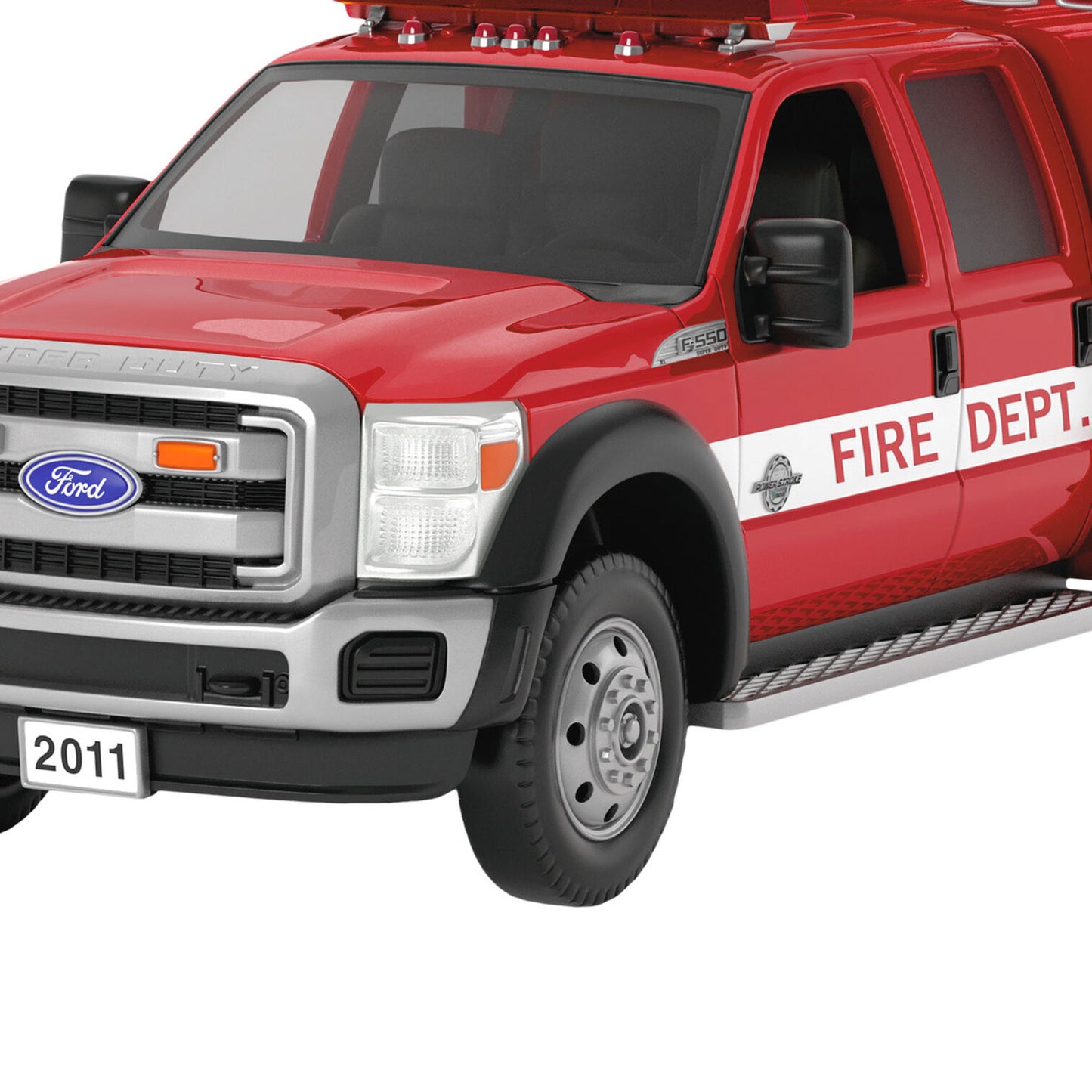 Fire Brigade 2011 Ford F-550 Fire Engine 2024 Ornament With Light,