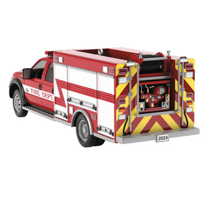 Fire Brigade 2011 Ford F-550 Fire Engine 2024 Ornament With Light,