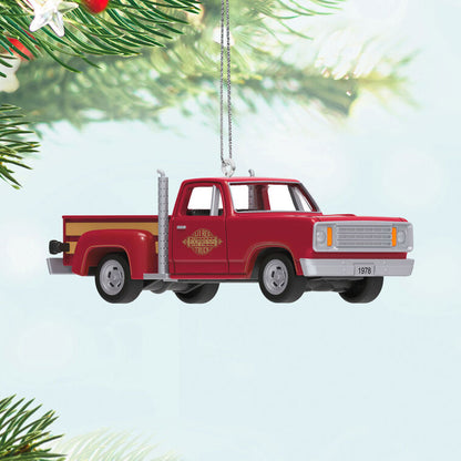 Mini Lil' American Trucks 1978 Dodge Li'l Red Express Truck 2025 Metal Ornament, 0.75"