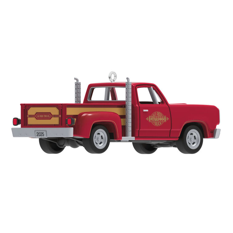 Mini Lil' American Trucks 1978 Dodge Li'l Red Express Truck 2025 Metal Ornament, 0.75"