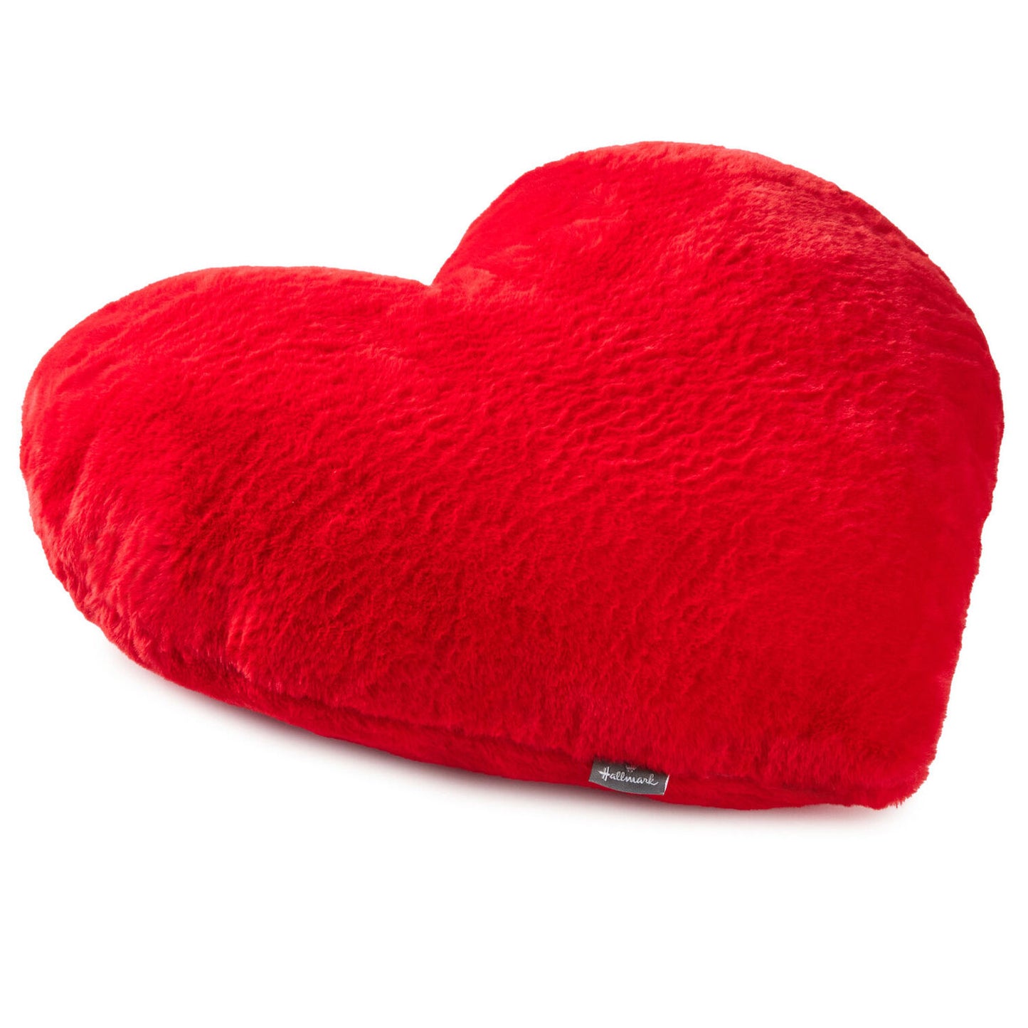 Red Heart-Shaped Pillow, 17x18