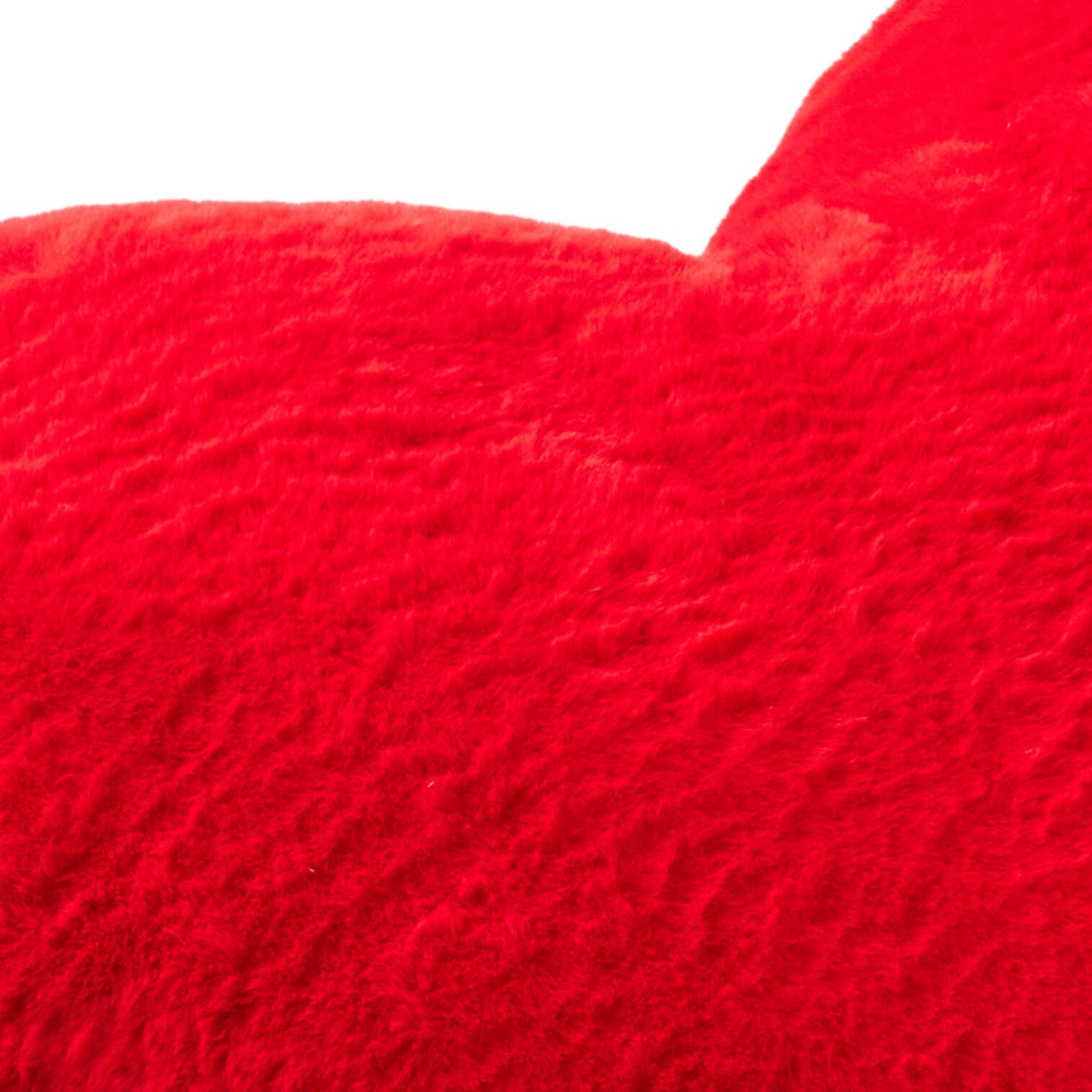 Red Heart-Shaped Pillow, 17x18