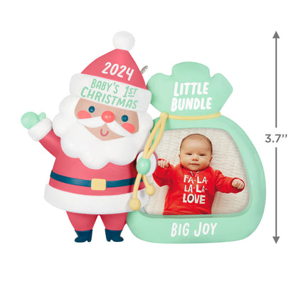 Little Bundle Big Joy 2024 Photo Frame Ornament