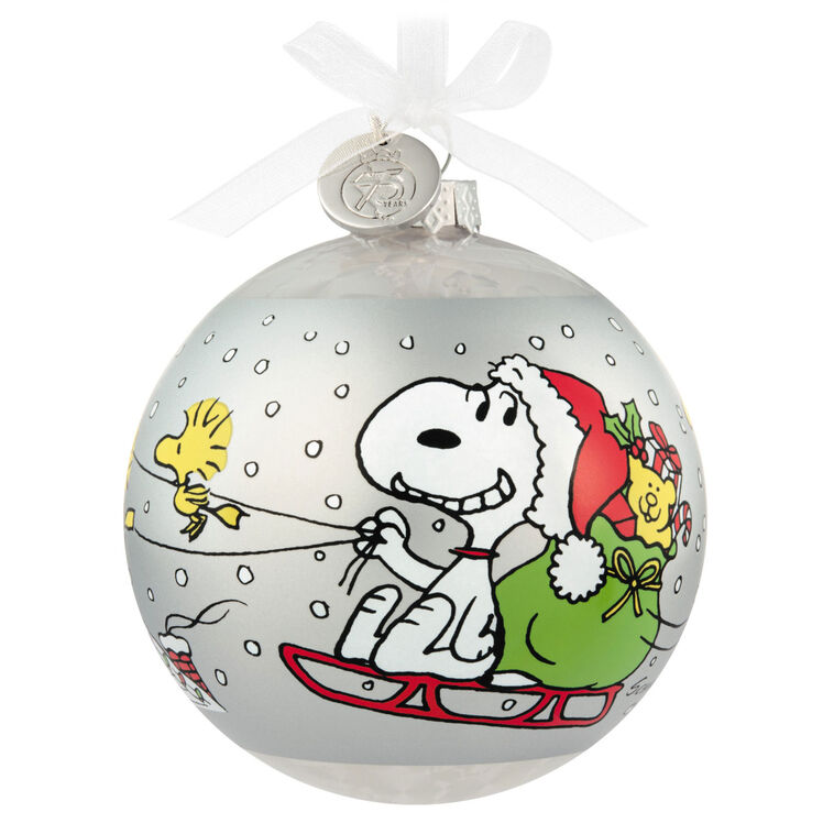 Peanuts® 75th Anniversary Special Edition Glass Ornament