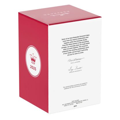 Peanuts® 75th Anniversary Special Edition Glass Ornament