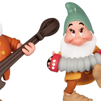 Disney Snow White and the Seven Dwarfs Bashful and Doc Ornaments, Set of 2