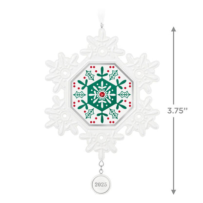 Snowflake 2025 Porcelain Ornament