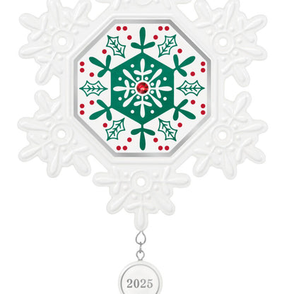 Snowflake 2025 Porcelain Ornament
