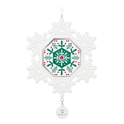 Snowflake 2025 Porcelain Ornament