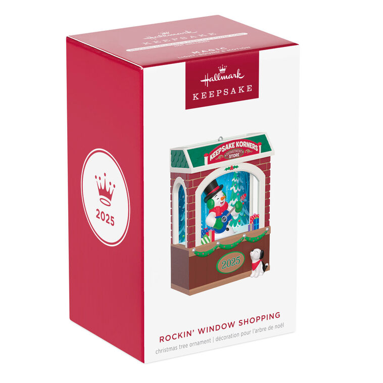 Rockin' Window Shopping 2025 Musical Ornament With Light and Motion