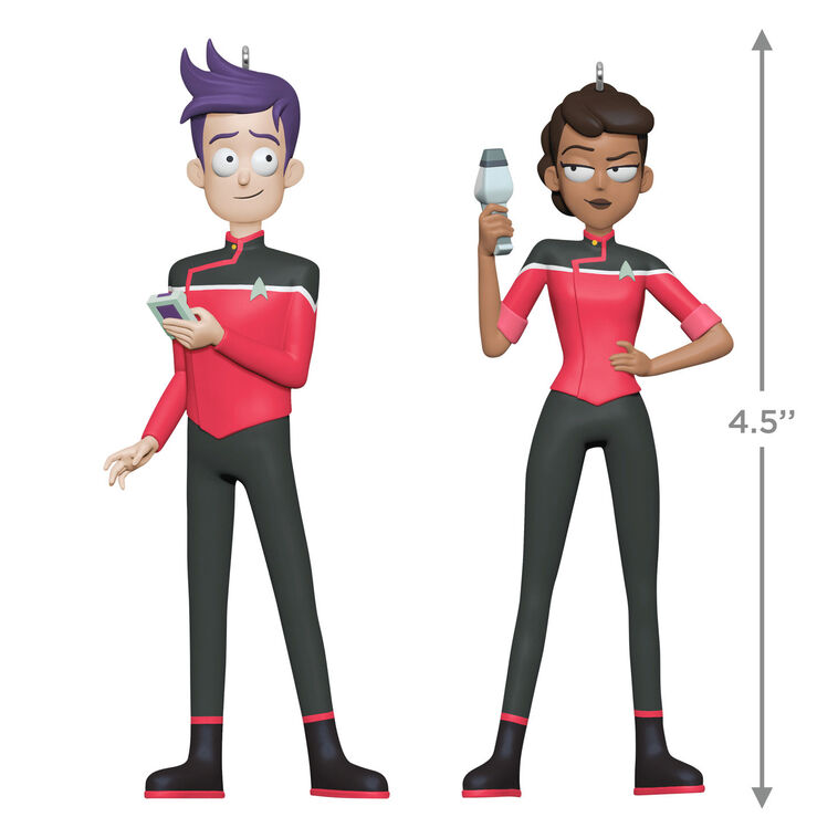 Star Trek™: Lower Decks Ensigns Beckett Mariner and Bradward Boimler Ornaments, Set of 2