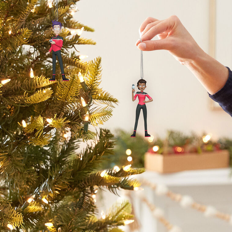 Star Trek™: Lower Decks Ensigns Beckett Mariner and Bradward Boimler Ornaments, Set of 2