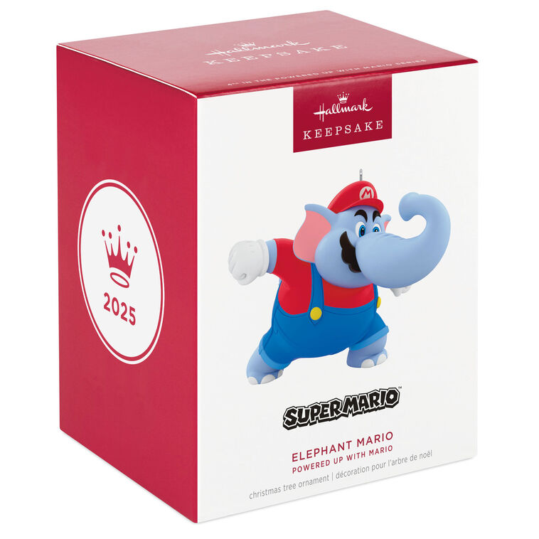 Nintendo Powered Up With Mario Elephant Mario Ornament
