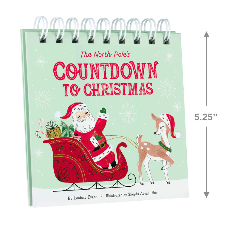 The North Pole's Countdown to Christmas Ornaments and Book Set